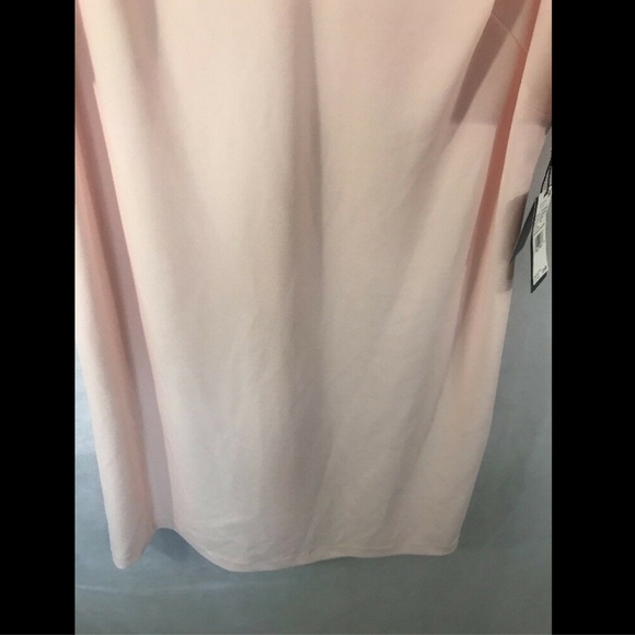 NEW Adrianna Papell Button Sleeve Shift Dress in Blush Pink‎ [SZ 14 ] - Picture 6 of 8